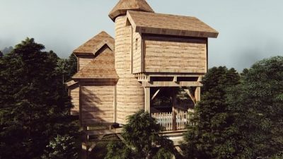 cabane chateau dans les arbres