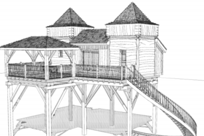 cabane chateau dans les arbres - Messilhac