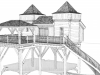 cabane chateau dans les arbres - Messilhac